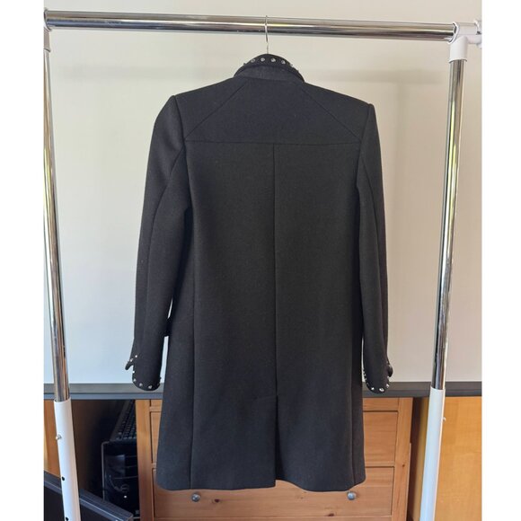 NWT Zadig & Voltaire Wool Marco Stud Coat - Picture 5 of 13